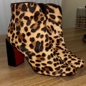 Christian Louboutin Pony Fur bootie